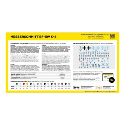 STARTER KIT Messerschmidt Bf 109 K-5  1:72 - 4