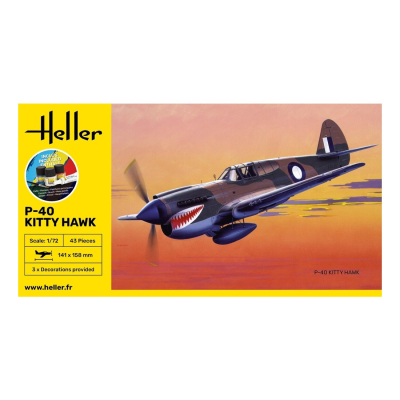 STARTER KIT P-40 Kitty Hawk  1:72 - 3