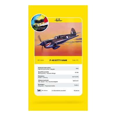 STARTER KIT P-40 Kitty Hawk  1:72 - 6