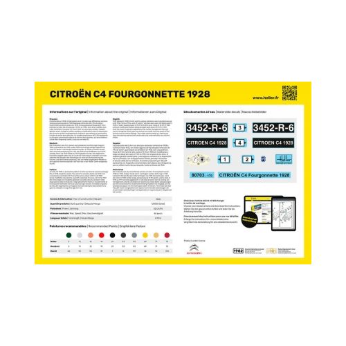 STARTER KIT Citroen C4 Fourgonnette 1926  1:24 - 4