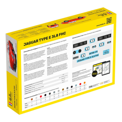 STARTER KIT Jaguar Type E 3L8 FHC 1:24 - 2