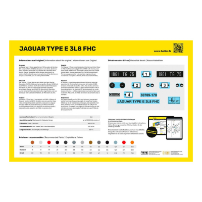 STARTER KIT Jaguar Type E 3L8 FHC 1:24 - 4