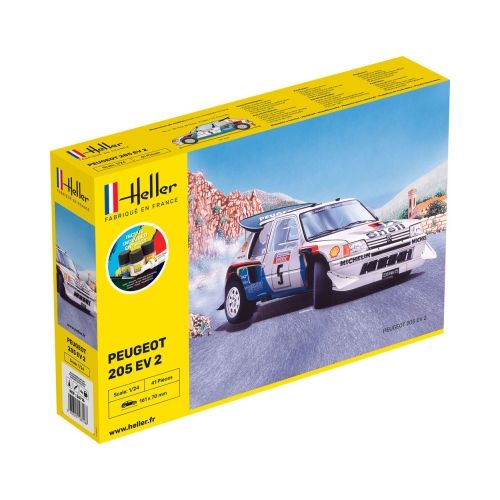 STARTER KIT Rallyewagen Peugeot 205 EV 2 1:24
