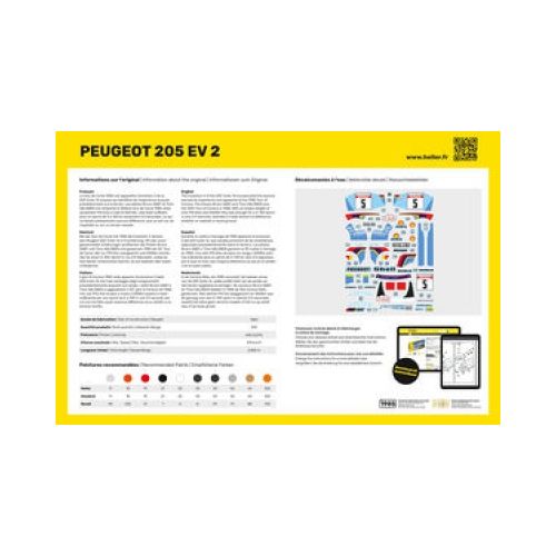 STARTER KIT Rallyewagen Peugeot 205 EV 2 1:24 - 4
