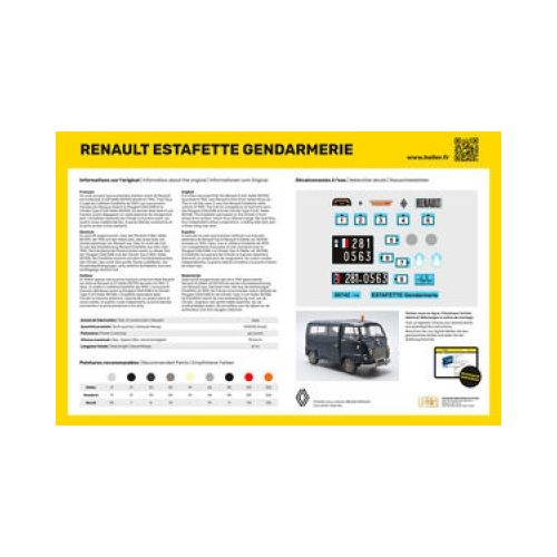 STARTER KIT RENAULT Estafette Gendarmerie New Mould 1:24 - 4