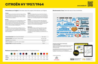 STARTER KIT CITROEN Type H 2 decorations  1:24 - 4
