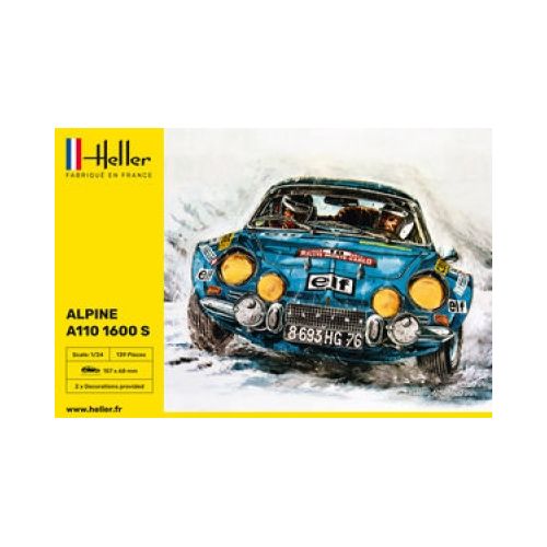 STARTER KIT Rallywagen Alpine A110 (1600)  1:24 - 3