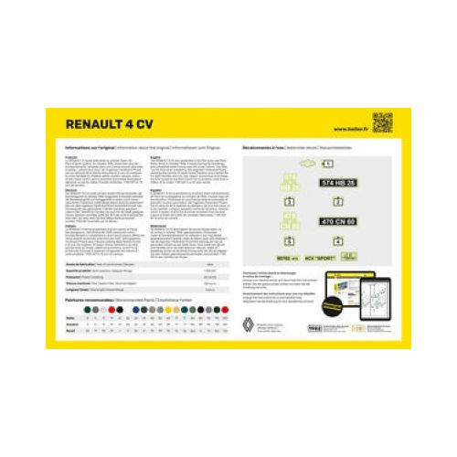 STARTER KIT Renault 4 CV 1:24 - 4
