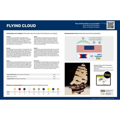 STARTER KIT Segelschiff Flying Cloud  1:200 - 4