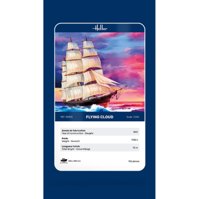 STARTER KIT Segelschiff Flying Cloud  1:200 - 6