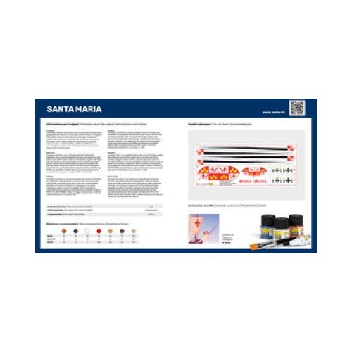 STARTER KIT Segelschiff SANTA MARIA Christoph Kolumbus 1:75 - 4