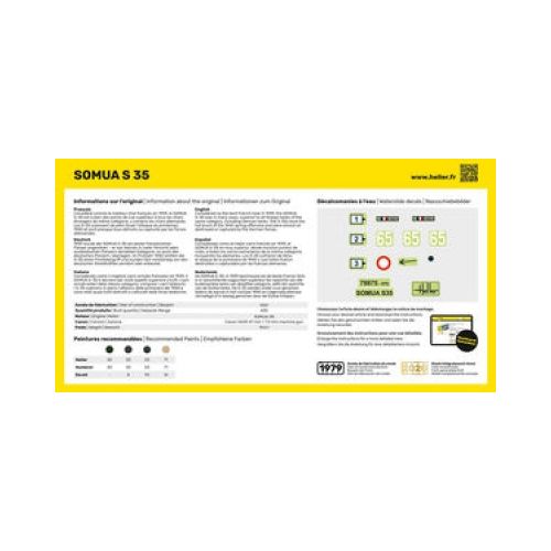 STARTER KIT Panzer Somua  1:72 - 4