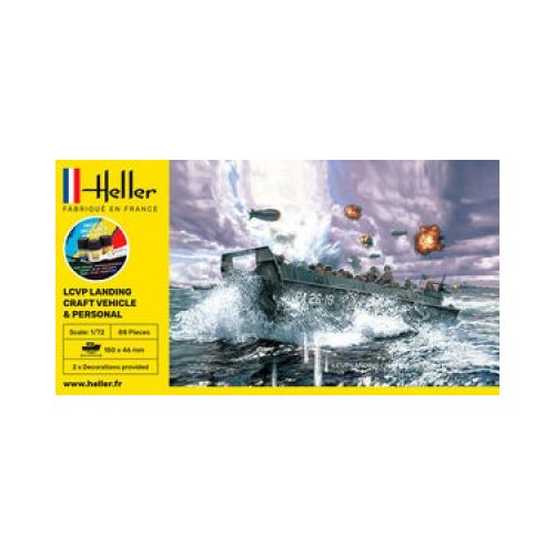 STARTER KIT LCVP Normandie Landungsboot mit Besatzung 1:72 - 3