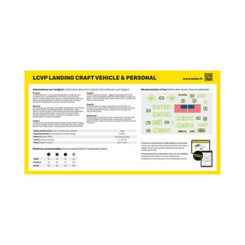 STARTER KIT LCVP Normandie Landungsboot mit Besatzung 1:72 - 4