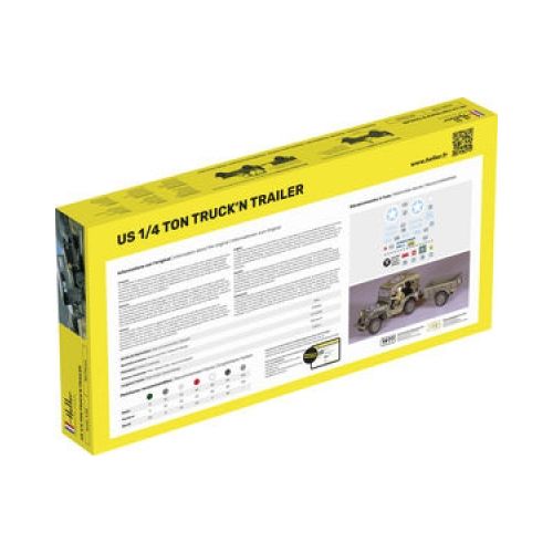 STARTER KIT Militärjeep US 1/4 Ton Truck 'n Trailer 1:35 - 2