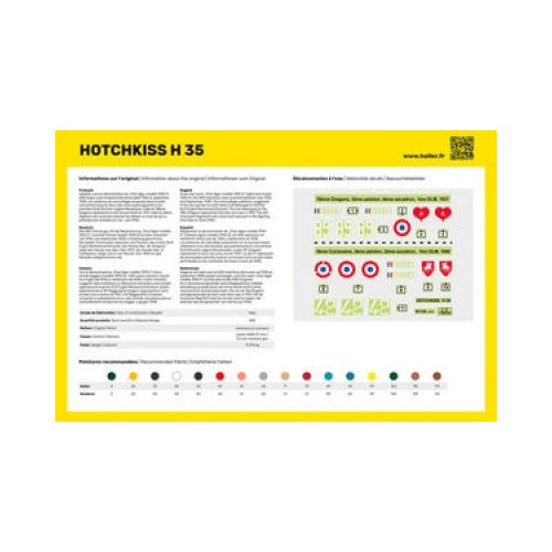 STARTER KIT Panzer HOTCHKISS  1:35 - 4