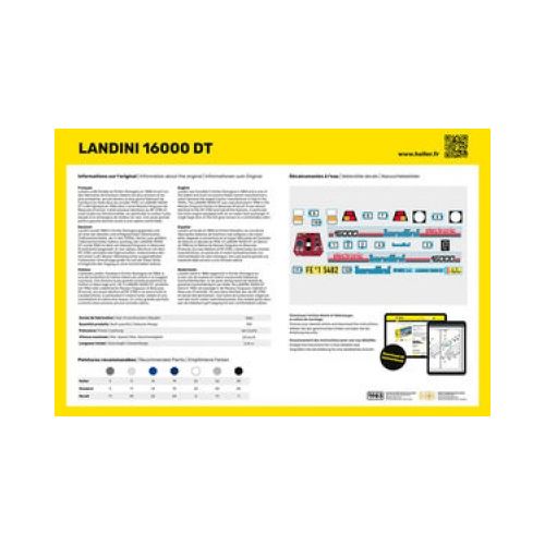 STARTER KIT Traktor LANDINI 16000 DT  1:24 - 4