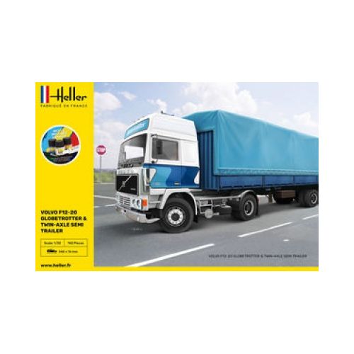 STARTER KIT F12-20 Globetrotter & Twin-Axle Semi trailer  1:32 - 3