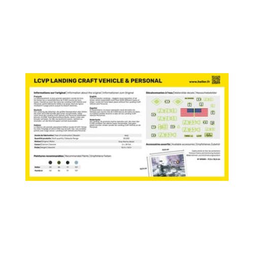 LCVP Normandie Landungsboot mit Besatzung  1:72 - 4