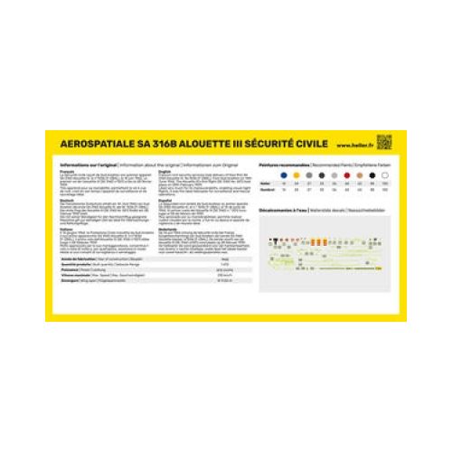 Helikopter Alouette III Sécurité Civile  1:72 - 4