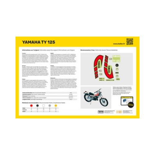 Motorrad Yamaha TY 125  1:8 - 4