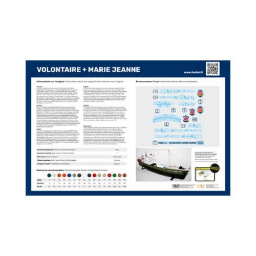 Trawler VOLONTAIRE MARIE + MARIE JEANNE Twinset  1:200 - 4