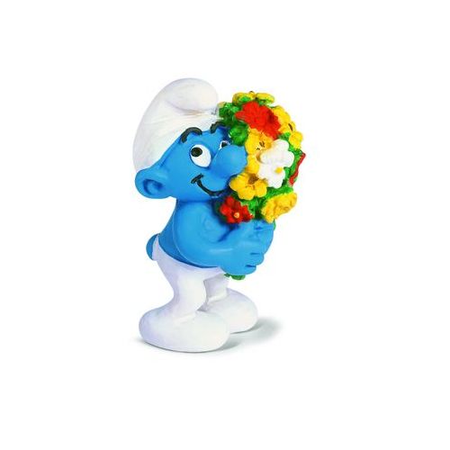 Schleich 20469 - Schlümpfe - Schlumpf mit Strauß