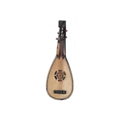 Laute oder Mandoline aus Holz 7 cm im Koffer - 2