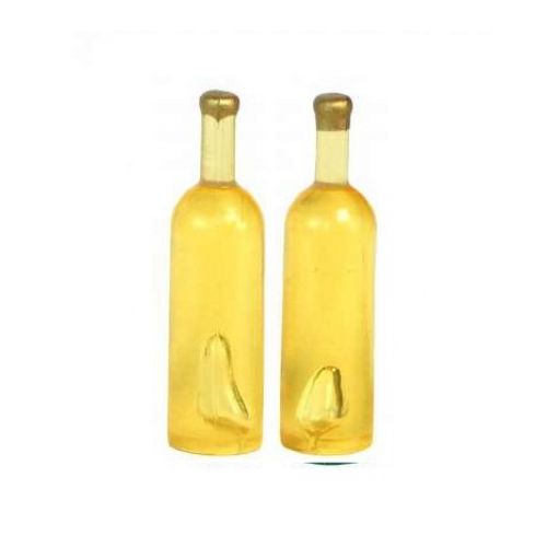 Weinflasche ohne Etikett - Dunkelgelb 1L