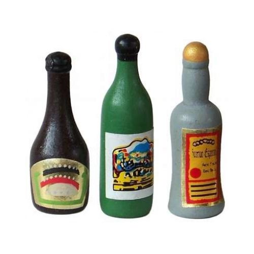 3er Set Barflaschen 3-4 cm