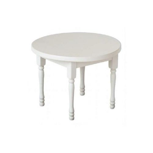 Runder Esstisch Tisch Holz weiß lackiert 1:12