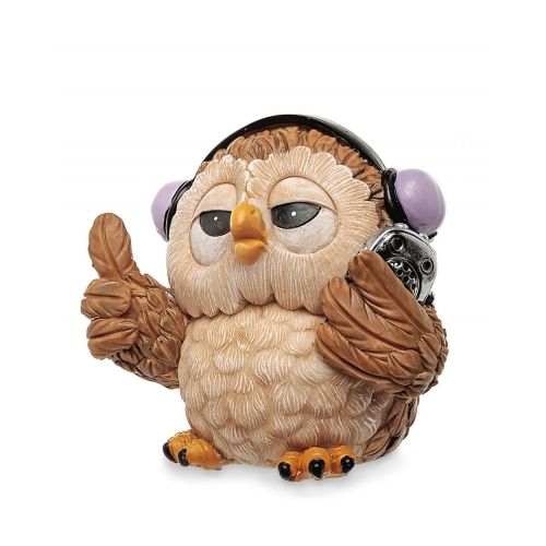 Dekofigur  Eule Eule mit I-Tune