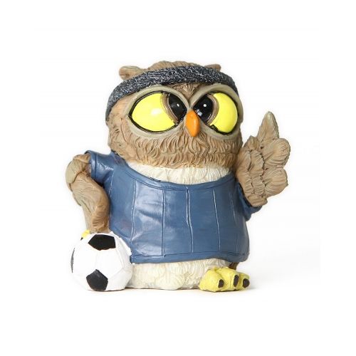 Dekofigur Eule Fußballer