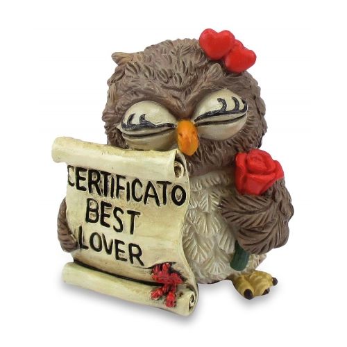 Dekofigur  Eule Best Lover