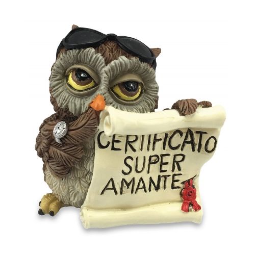 Dekofigur  Eule Super Amante