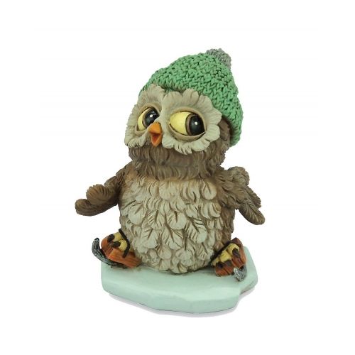 Dekofigur  Eule Eisläufer