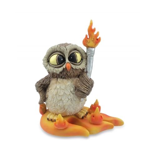 Dekofigur  Eule Feuer