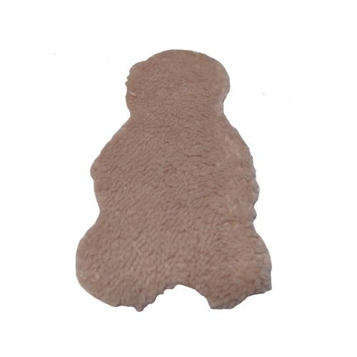 Bettvorleger aus Kunstfell in Beige 15 cm