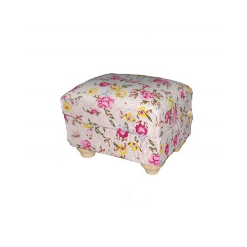 Sofahocker geblümt