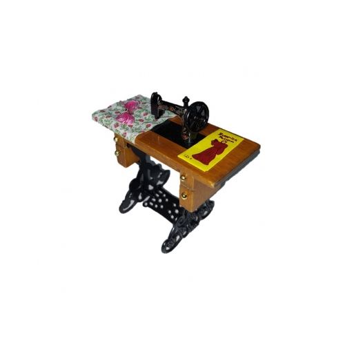 Schneidertisch mit Nähmaschine 8 cm - 2