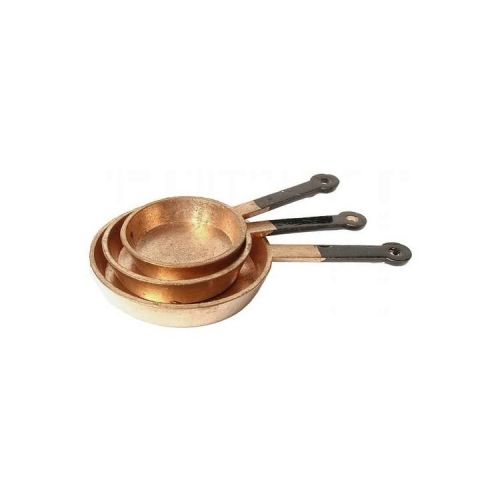 3er Set Pfannen mit Griffen - 2 bis 3 cm