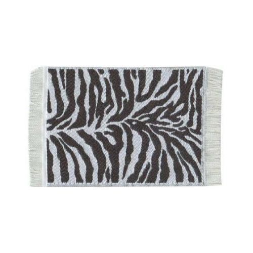 Teppich mit Tiermotiv 4,5 x 8 cm Zebrafell