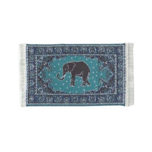 Teppich mit Tiermotiv 4,5 x 8 cm Elefant