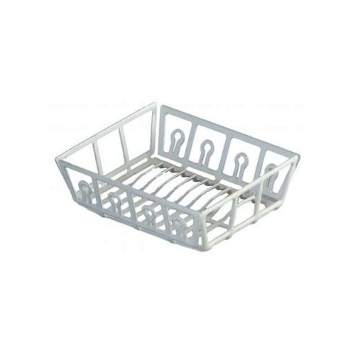 Geschirrablage mit Geschirr 4cm aus Metall weiß beschichtet - 2