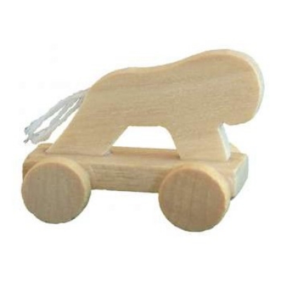 Deko Zieh - Tier - Schaf 3 cm natur zum selber bemalen