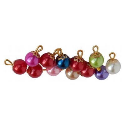 Christbaumkugeln bunt 7-8mm 12er Set