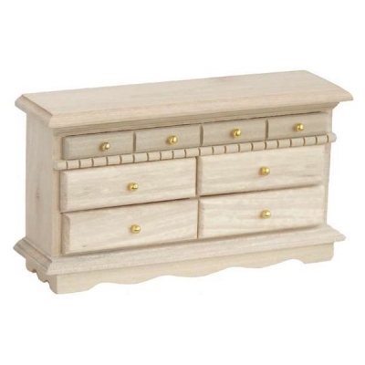 Deko-Speisezimmer 1:12 5/B,9Teile,natur,                            10/UK - 5