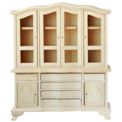 Deko-Speisezimmer 1:12 5/B,9Teile,natur,                            10/UK - 6