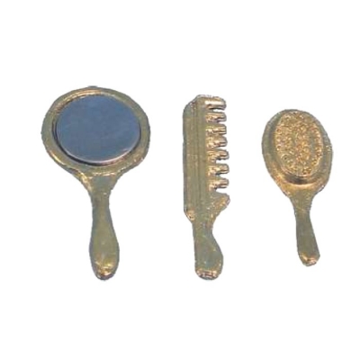 Frisierset - Spiegel Kamm und Bürste