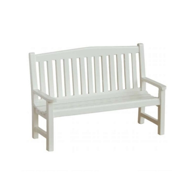 Gartenbank weiß 12 cm